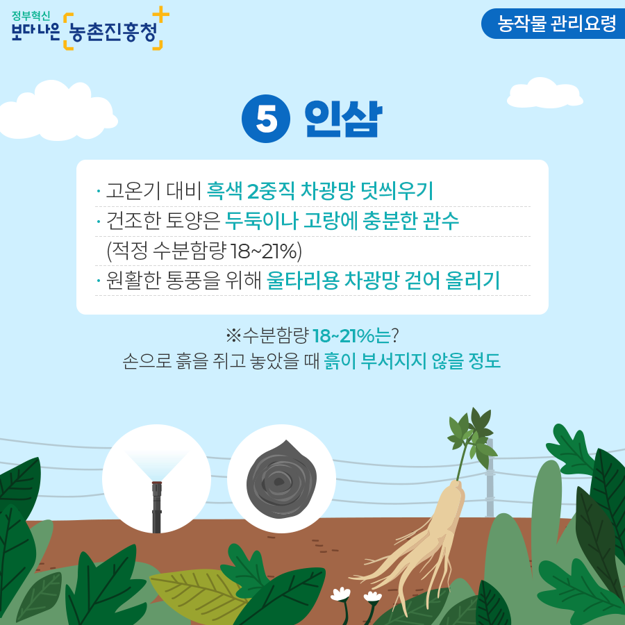 여름철 폭염대비 농작물 및 가축 관리요령