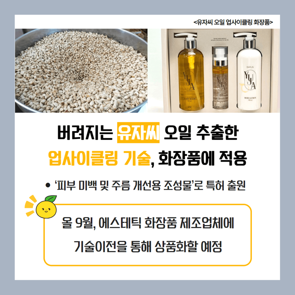 유자 업사이클링 기술개발