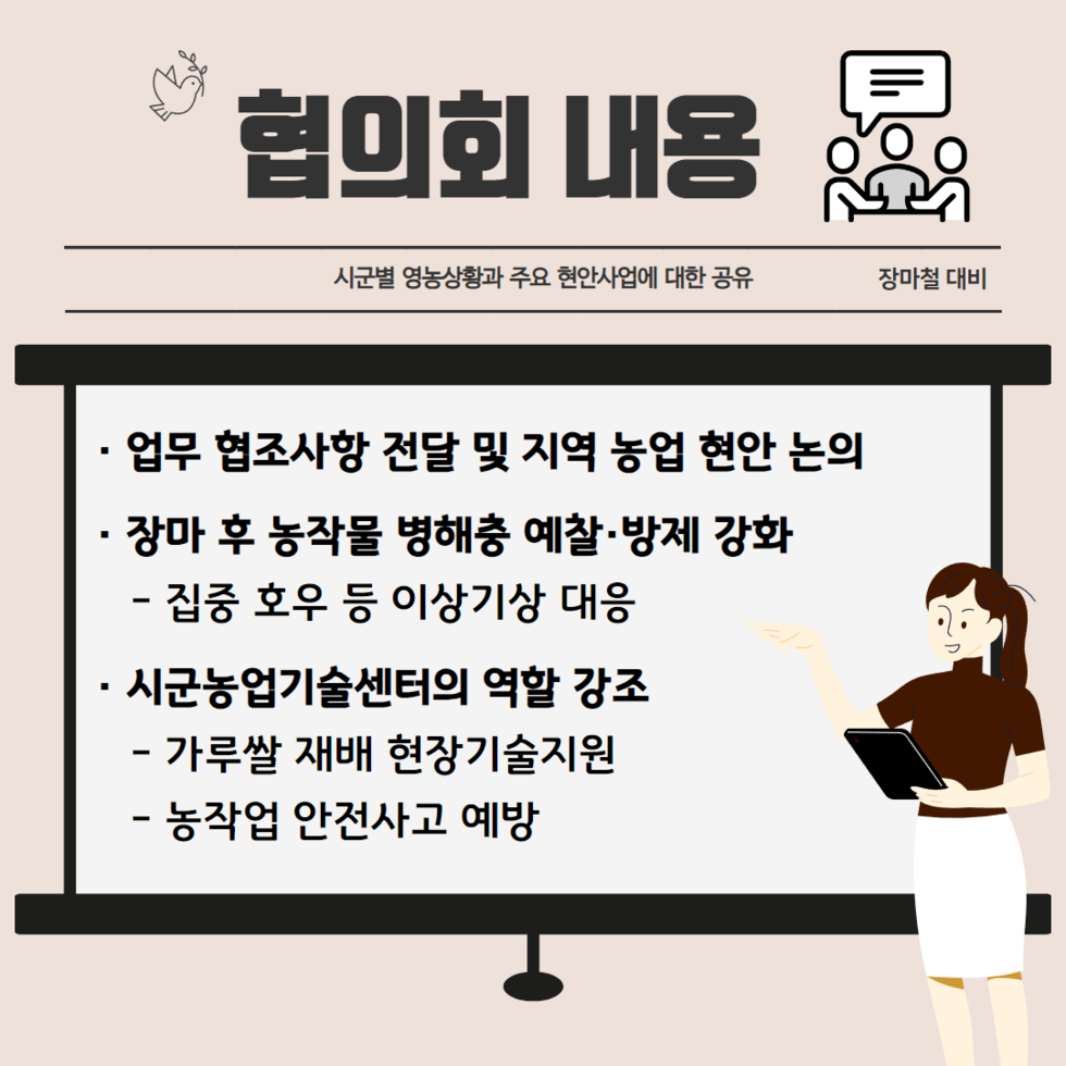 시군 농업기술센터소장 업무협의회 개최