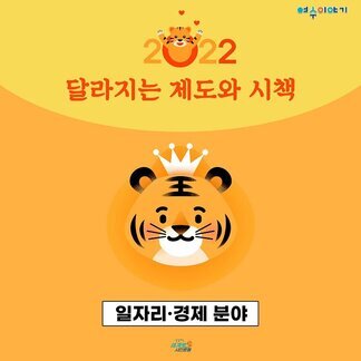 2022년 달라지는 제도와 시책(일자리, 경제분야)