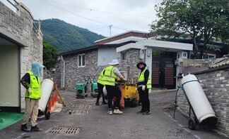 [250619]주삼지구 새뜰마을사업 진입로 도막형 바닥재 공사