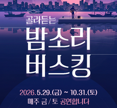 '밤소리버스킹'  공연 운영 안내