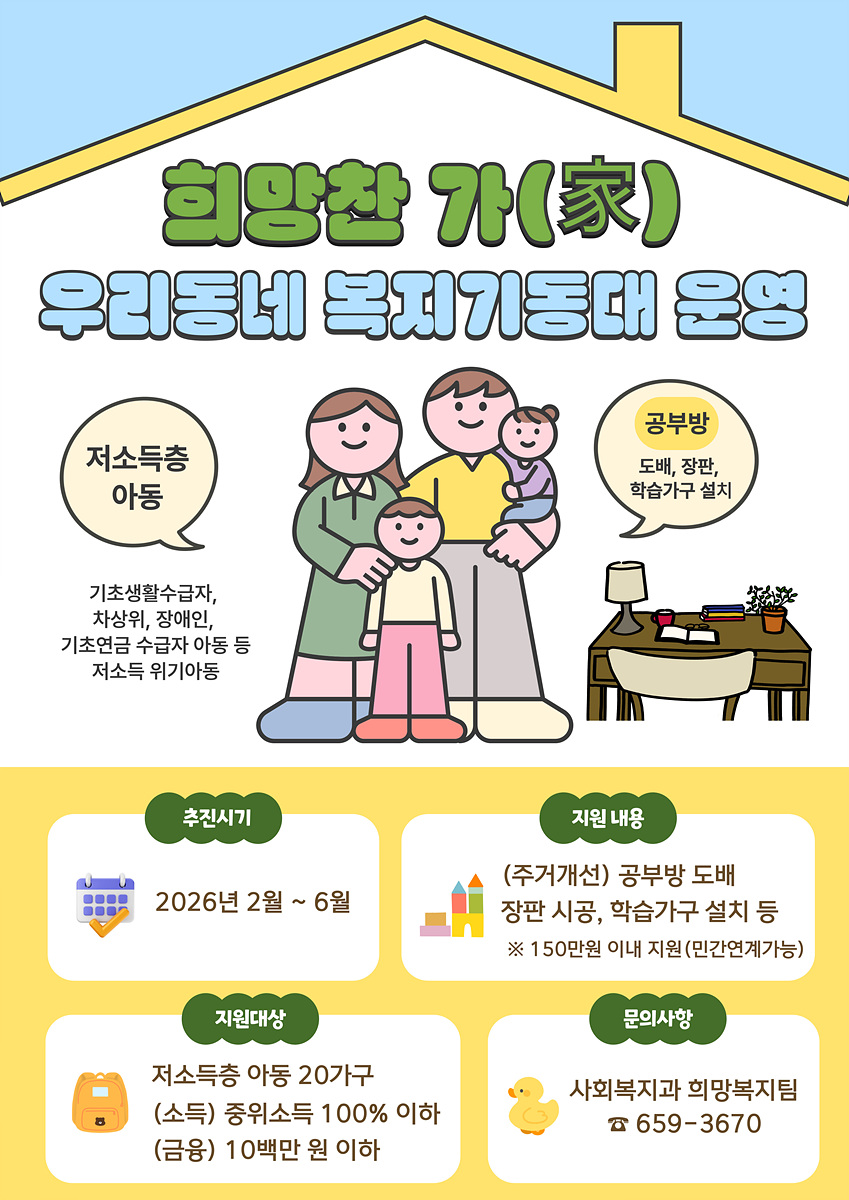 9 여수시, 저소득층 아동 공부방 조성 ‘희망찬 가(家)’ 사업 추진.jpg