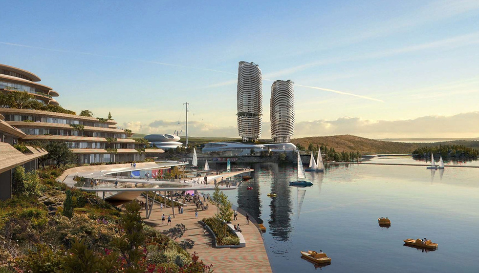 Birdseyeviewoftheplanned5starhotelinYeosuGyeongdoMarineTourismComplex