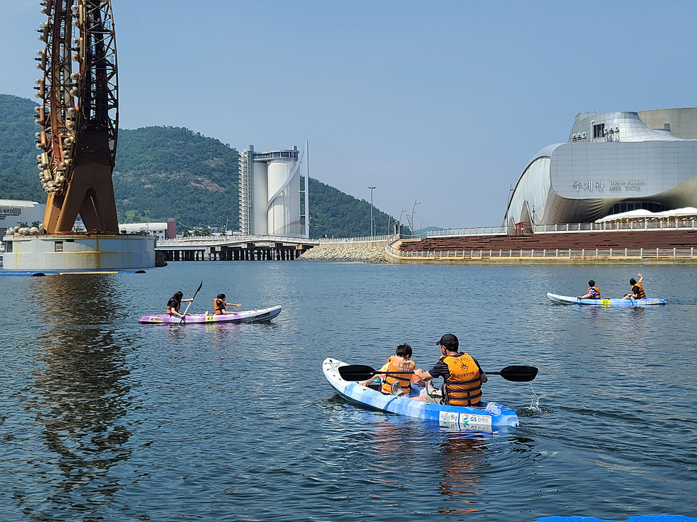 “海がよんでいる”麗水市「海洋レジャースポーツ無料体験」開始